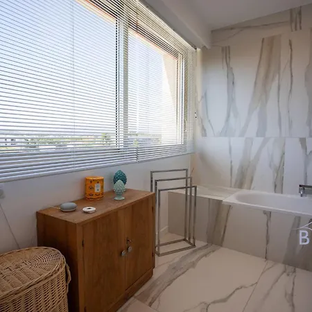 Lägenhet Smart Flat In Sea View Ac Parking And Pool