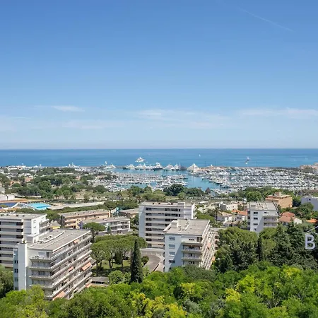 Smart Flat In Sea View Ac Parking And Pool Lägenhet Antibes